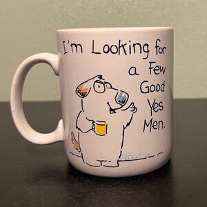VTG Hallmark I’M LOOKING FOR A FEW GOOD YES MEN Ceramic Mug ~ Shoebox Greetings